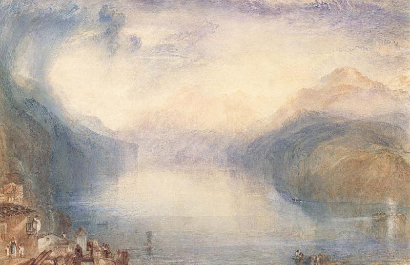J.M.W. Turner The Bay of Uri from above Brunnen China oil painting art